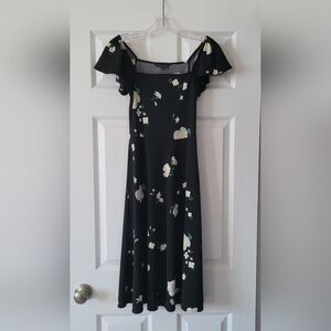 Banana Republic Monochrome Floral Dress